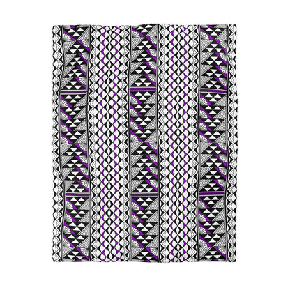 Sun and Rain in Purple Microfiber Duvet Cover