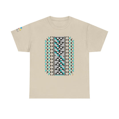 Sun and Rain in Turquoise Gildan Unisex Tee
