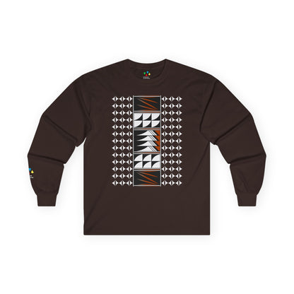 Feather Blessings in Rust Unisex Long Sleeve Tee