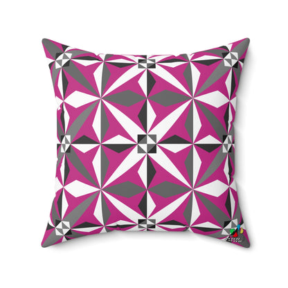 Morning Star in Pink Square Pillow