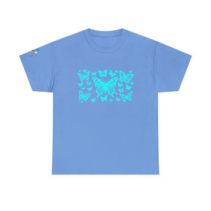 Butterfly Dance in Turquoise Gildan Unisex Tee