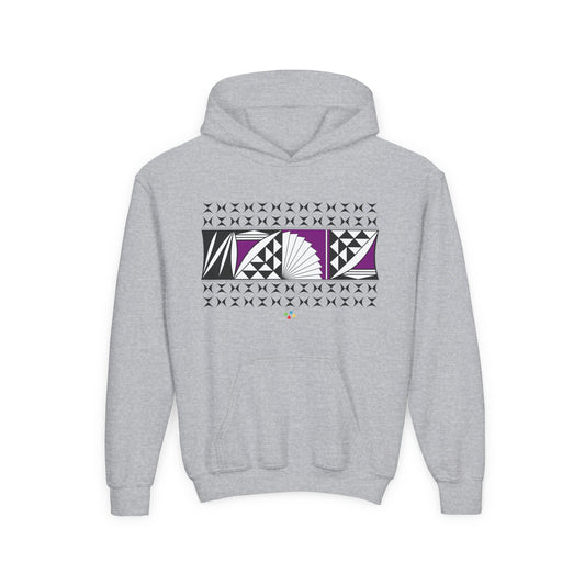 Purple Southwest Sunrise Youth Heavy Blend Hooded Sweatshirt