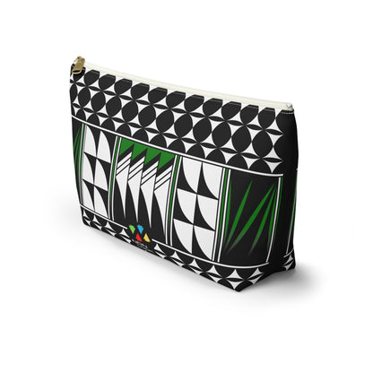Blessed Feathers in Green Pouch w T-bottom