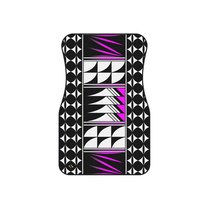 Pink Native Feather Blessings Car Mats (Set of 4)