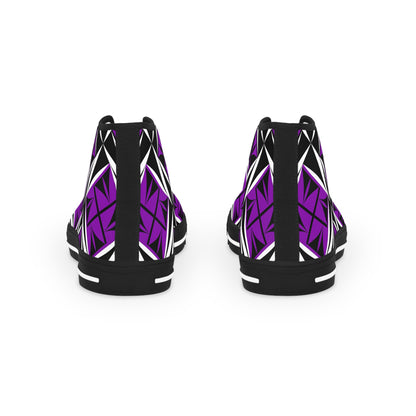 Sacred Winds in Purple High Top Sneakers