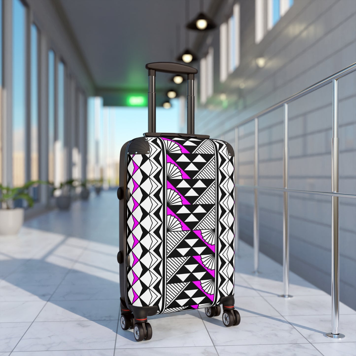 Southwest Rain and Sun in Pink Suitcases