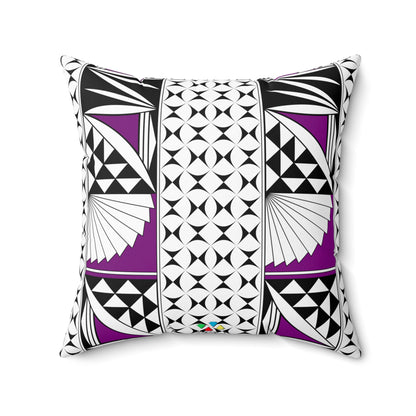 Southwest Sunrise in Purple Square Pillow