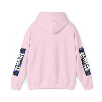 Blessed Feathers in Blue Unisex Hoodie