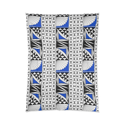 Southwest Sunrise in Blue Comforter