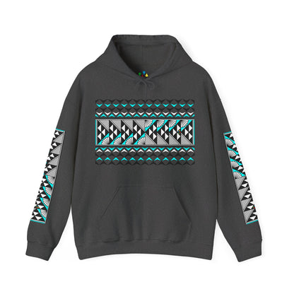 Sun and Rain in Turquoise Unisex Hoodie