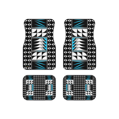 Turquoise Native Feather Blessings Car Mats (Set of 4)