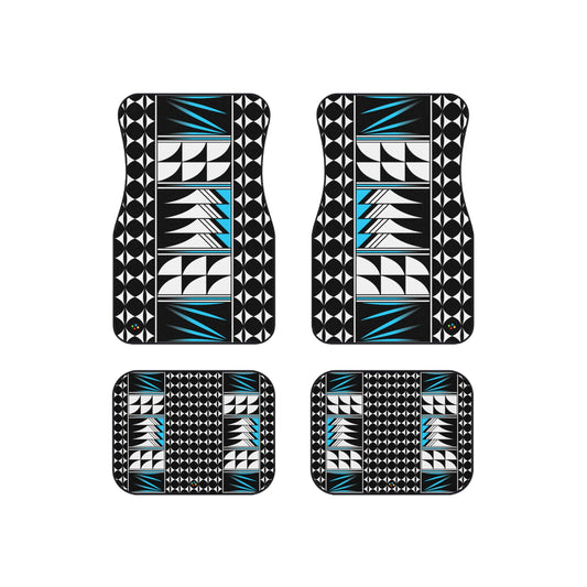 Turquoise Native Feather Blessings Car Mats (Set of 4)