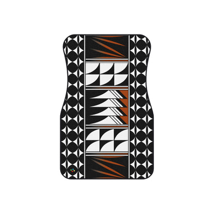Maroon Native Feather Blessings Car Mats (Set of 4)