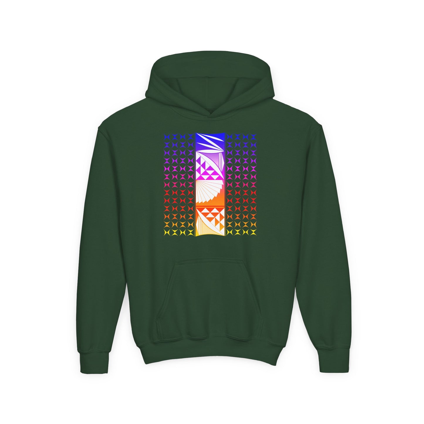 Rainbow Sunrise Youth Heavy Blend Hooded Sweatshirt