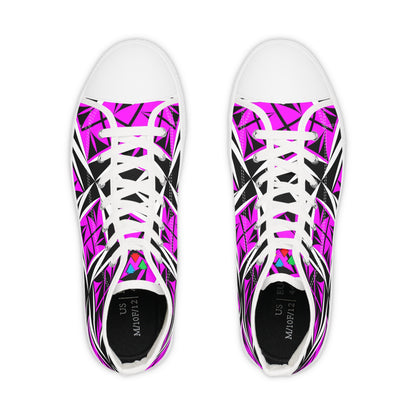Sacred Winds in Pink High Top Sneakers