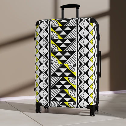 Southwest Rain and Sun in Yellow Suitcases