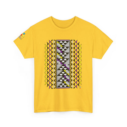 Sun and Rain in Purple/ Yellow Gildan Unisex Tee