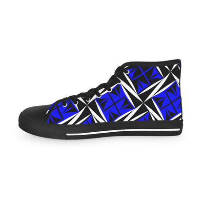 Sacred Winds in Blue High Top Sneakers