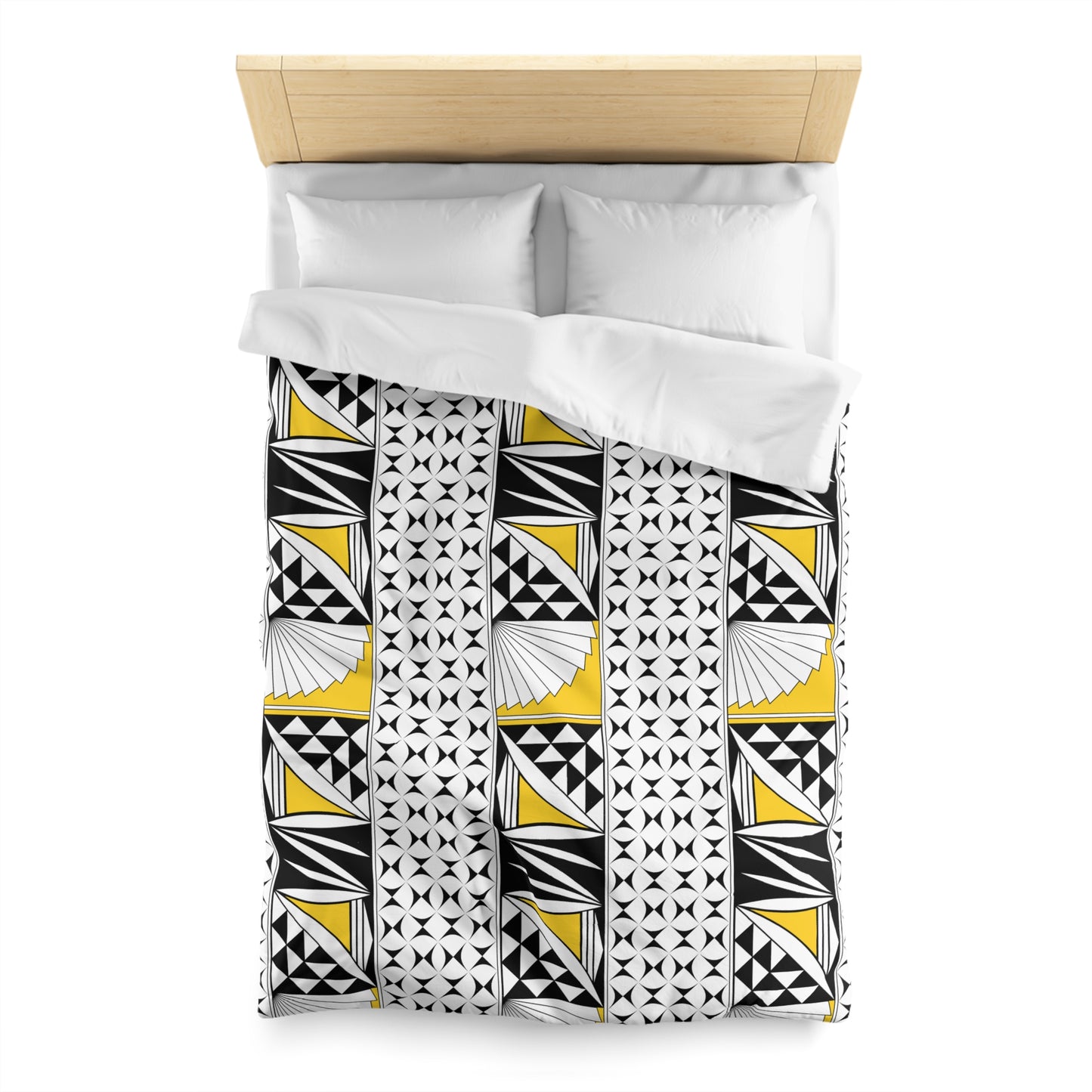 Southwest Sunrise in Yellow Microfiber Duvet Cover