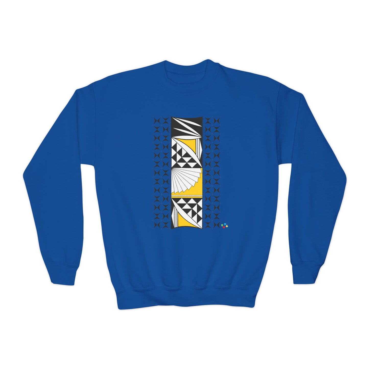 Southwest Sunrise in Yellow Youth Crewneck Sweatshirt