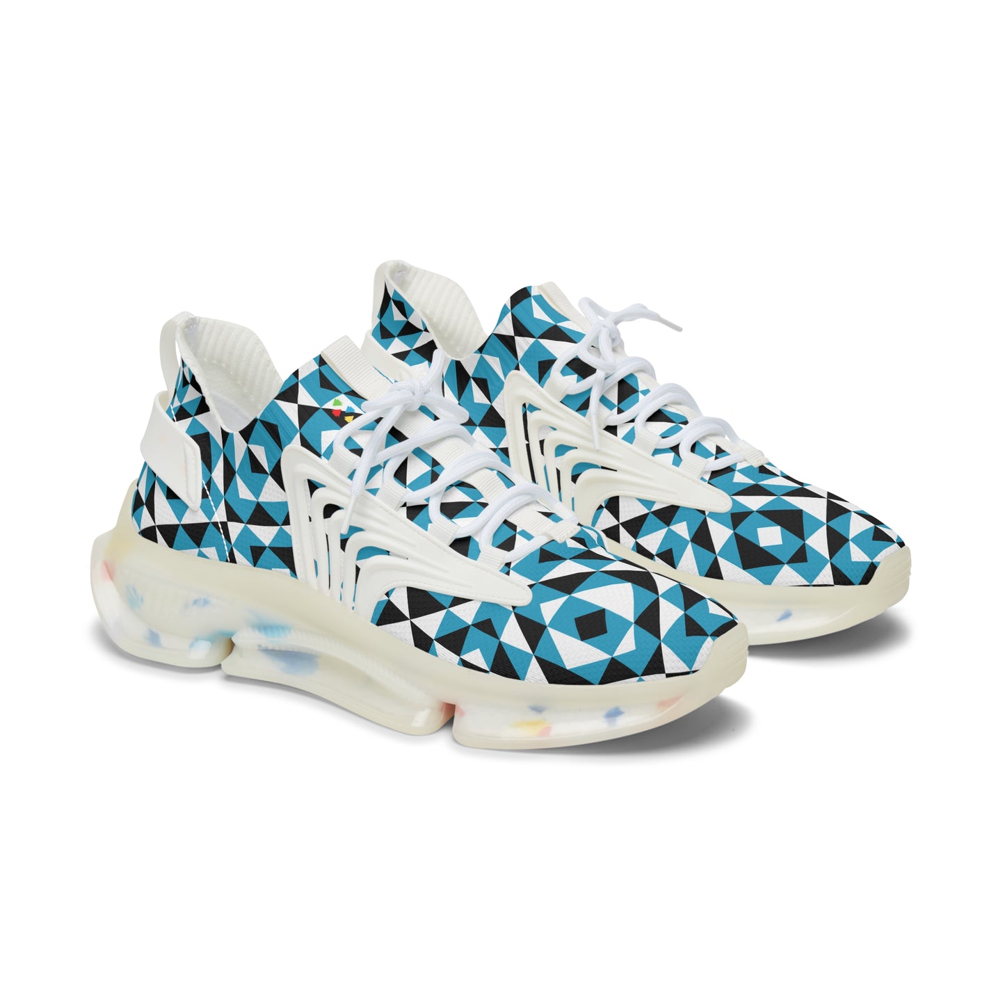 Sacred Mountains in Turquoise Women's Mesh Sneakers