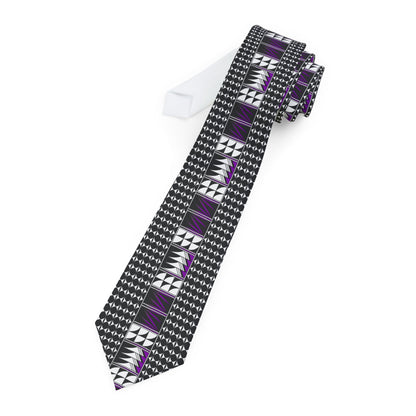 Purple Blessed Feathers Necktie
