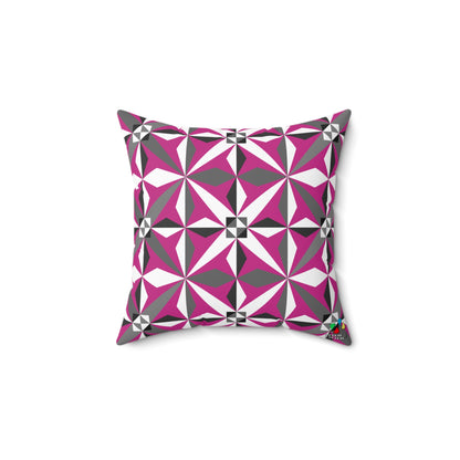 Morning Star in Pink Square Pillow