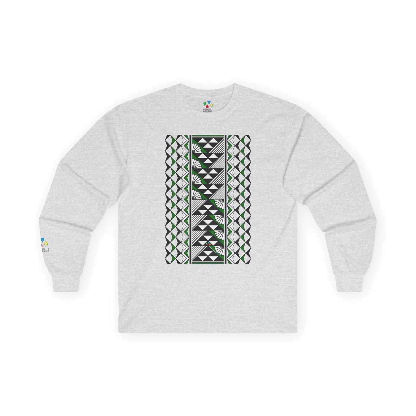 Sun and Rain in Green Unisex Long Sleeve Tee