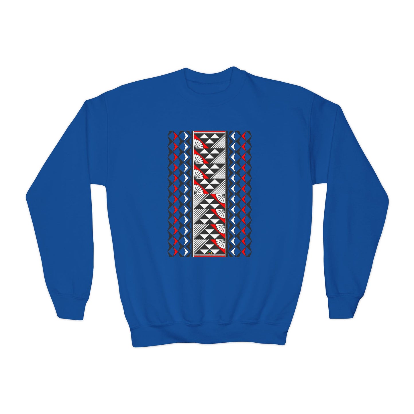 Rain and Sun in Red Youth Crewneck Sweatshirt