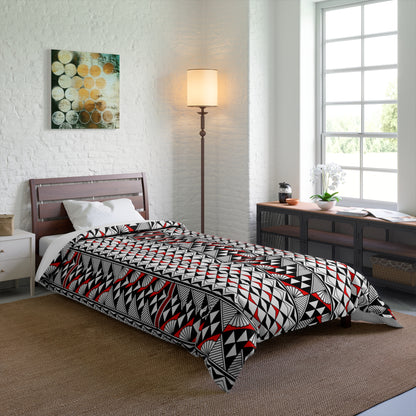 Southwest Rain and Sun in Red Comforter