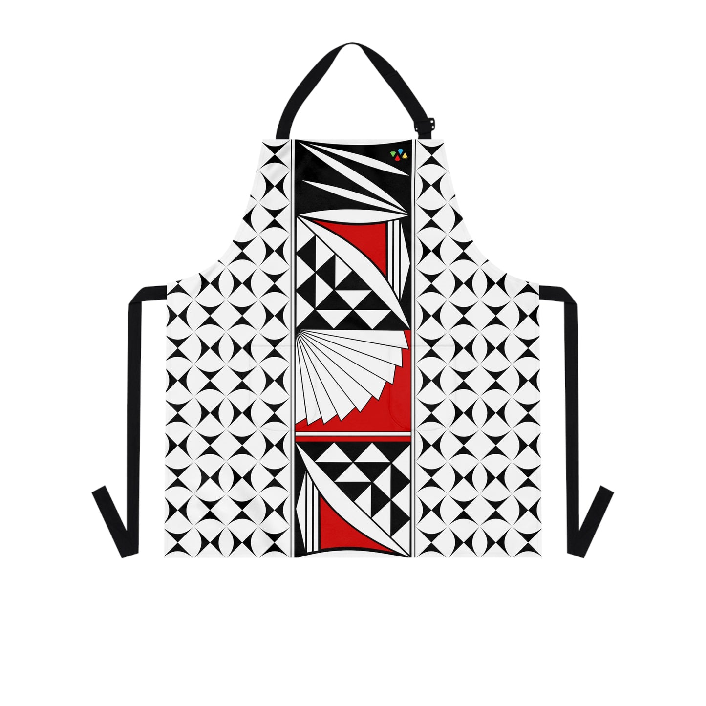 Red Southwest Sunrise Two Pocket Apron