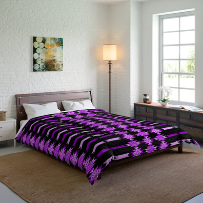 Southwest Desert Diamonds in Purple Comforter