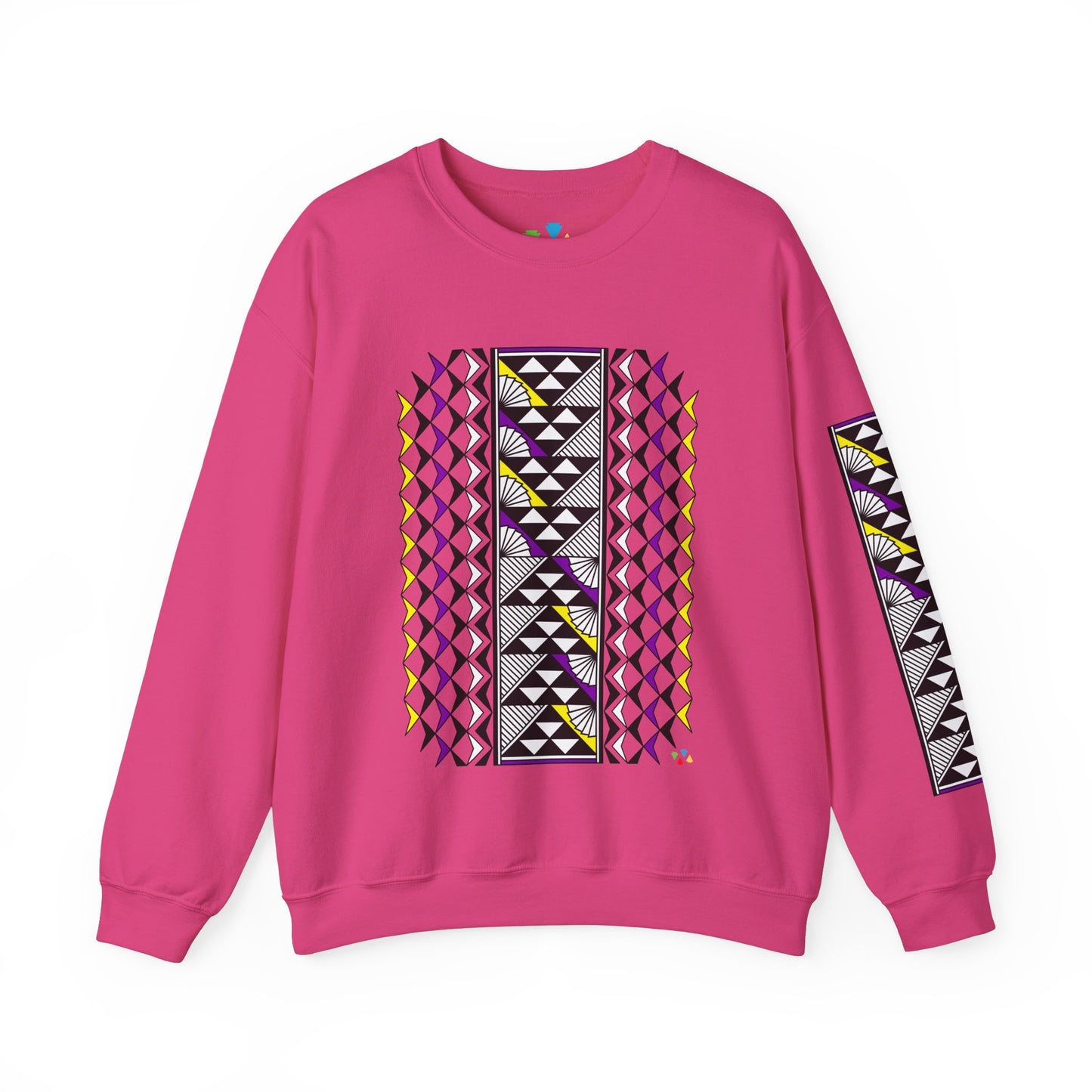 Sun and Rain in Purple/Yellow Unisex Sweatshirt