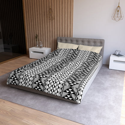 Sun and Rain in Gray Microfiber Duvet Cover