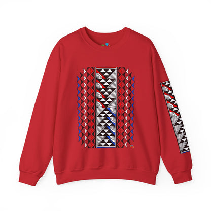 Sun and Rain in Red/White/Blue Unisex Sweatshirt