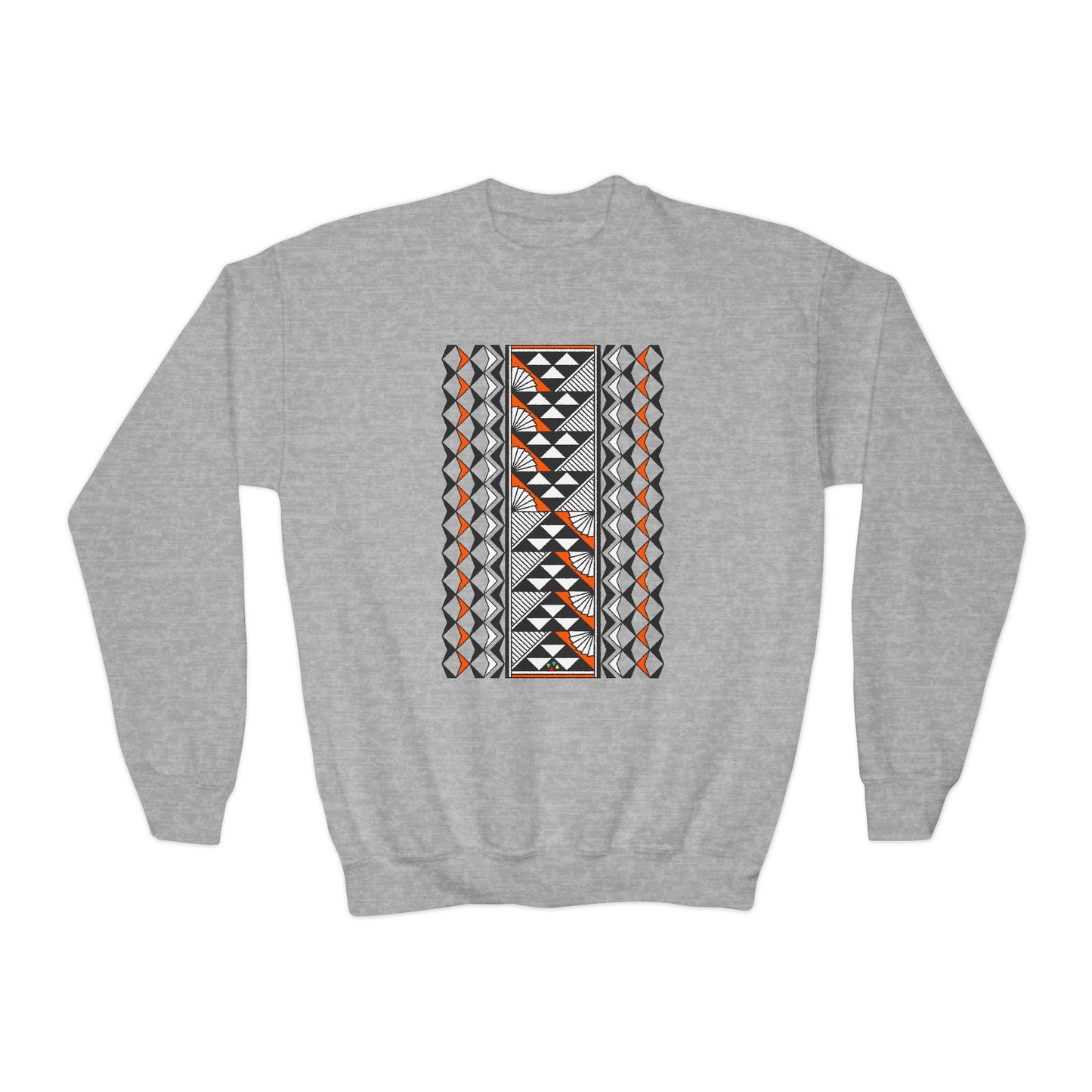 Rain and Sun in Orange Youth Crewneck Sweatshirt