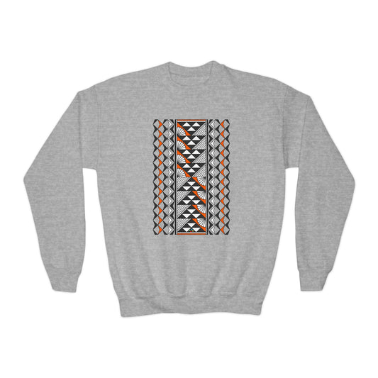 Rain and Sun in Orange Youth Crewneck Sweatshirt