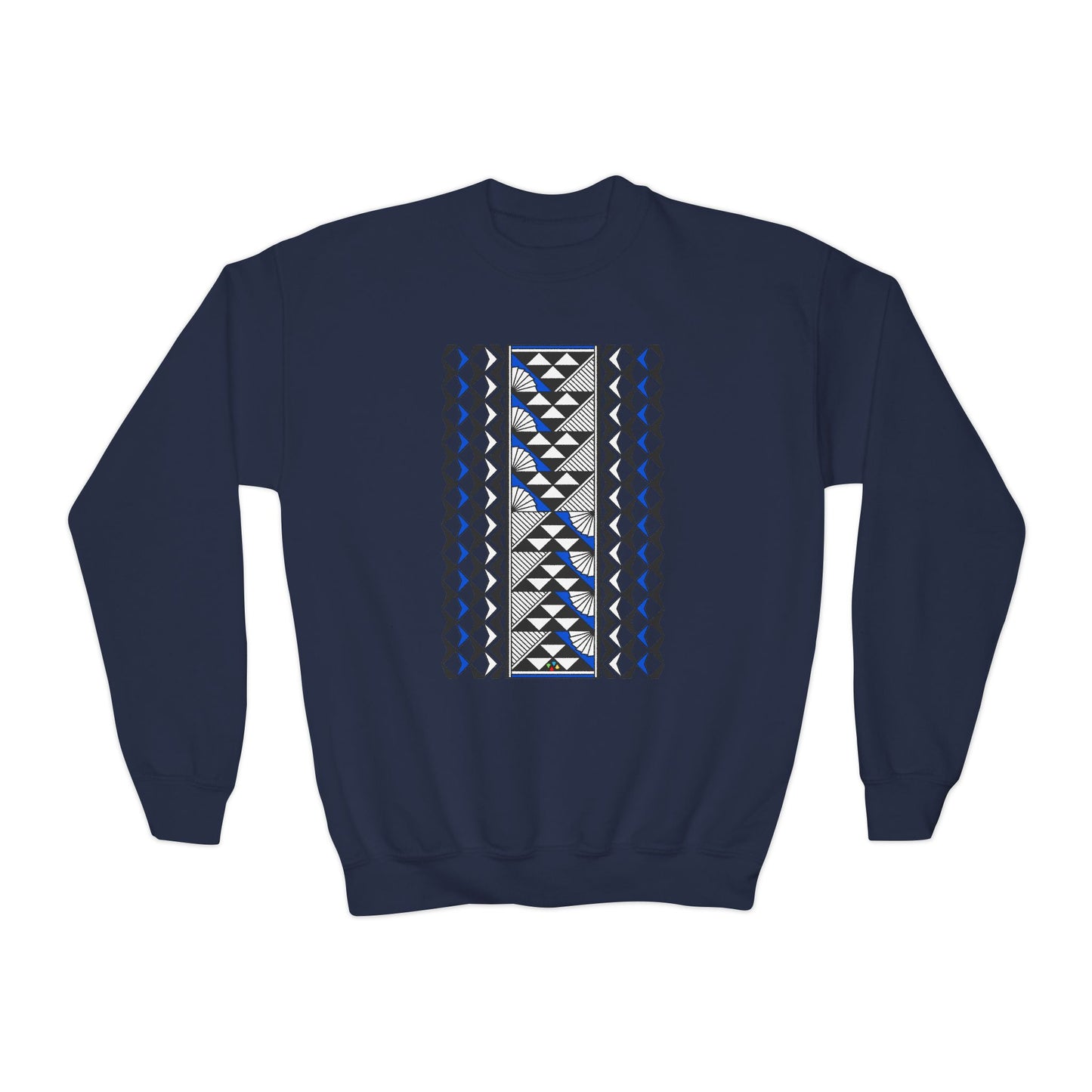 Rain and Sun in Blue Youth Crewneck Sweatshirt