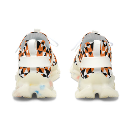 Sacred Mountains in Orange Women's Mesh Sneakers