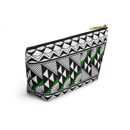 Sun and Rain in Green Pouch w T-bottom