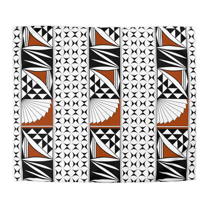 Southwest Sunrise in Rust Microfiber Duvet Cover