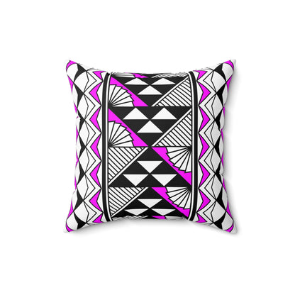 Sun and Rain in Pink Spun Polyester Square Pillow