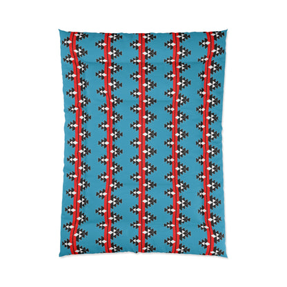 Native Stories on Turquoise Comforter