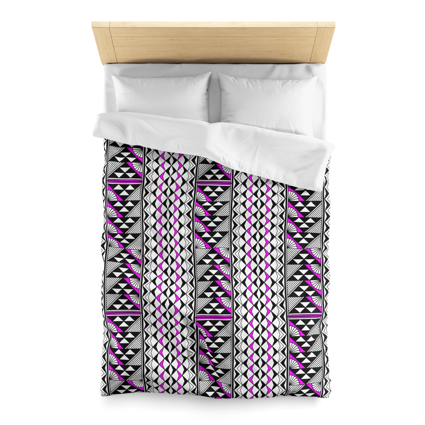 Sun and Rain in Pink Microfiber Duvet Cover