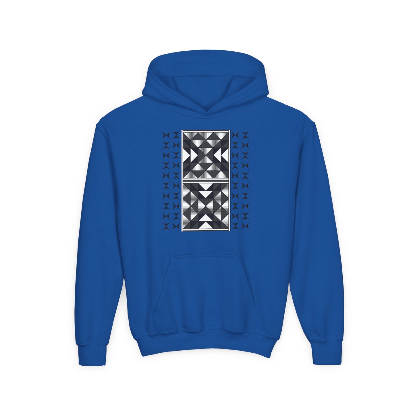 Sacred Mountains in Charcoal Youth Heavy Blend Hooded Sweatshirt