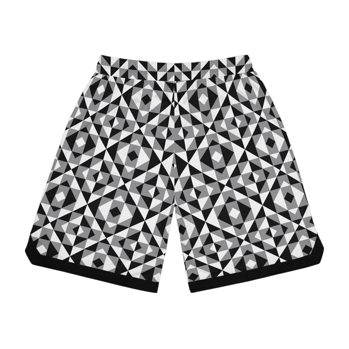 Gray Sacred Mountains Basketball Rib Shorts