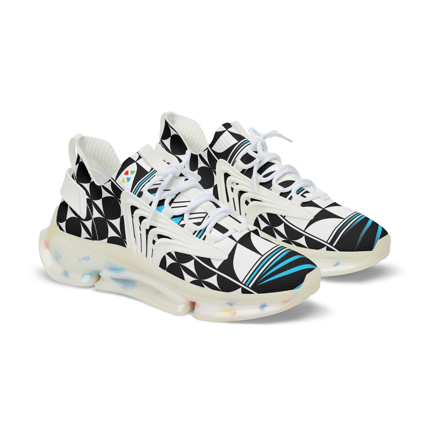Feather Blessing in Turquoise Men's Mesh Sneakers