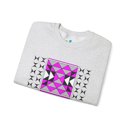 Sacred Mountains in Pink Unisex Sweatshirt