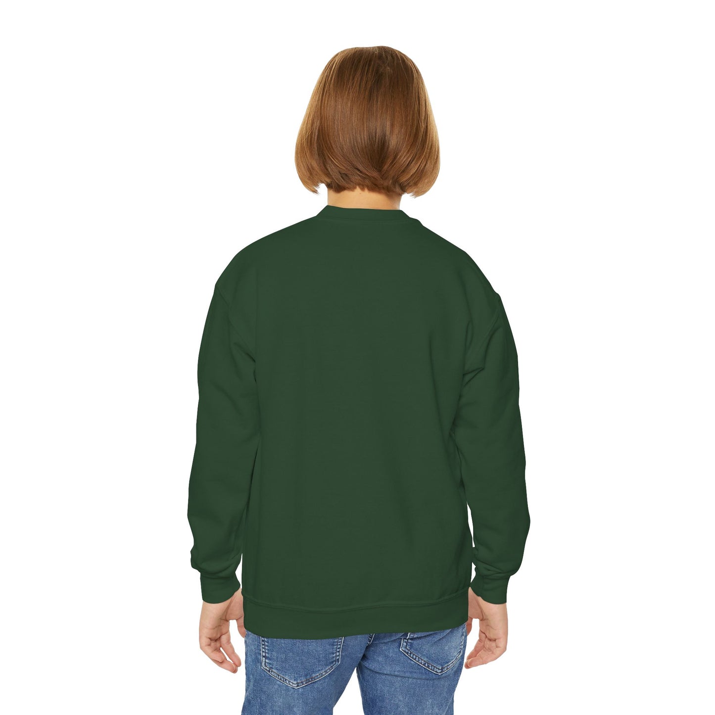 Rain and Sun in Turquoise Youth Crewneck Sweatshirt