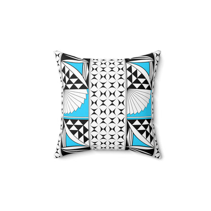 Southwest Sunrise in Turquoise Square Pillow